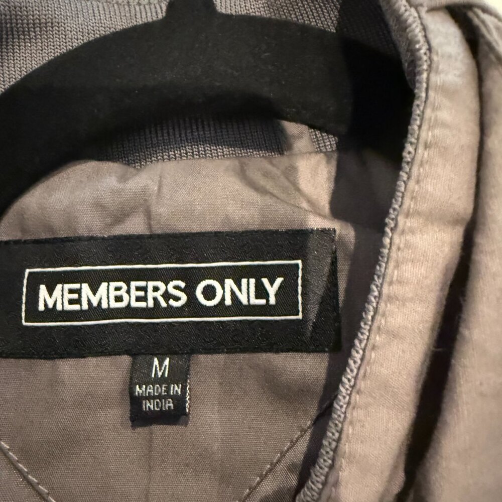 Members Only Gray Bomber Jacket - Picture 3 of 6